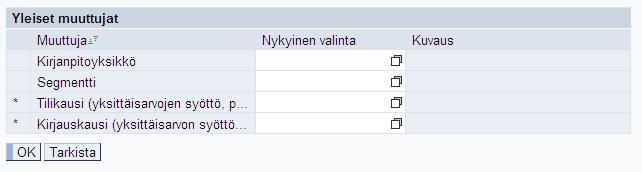 Valtiokonttori Käsikirja 5 (11) 4 Tuotot raportin sisältökuvaus 4.