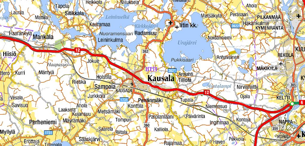 1. JOHDANTO Selvitysalue sijaitsee Iitin Kausalan taajaman eteläosassa, rautatien eteläpuolisella alueella.