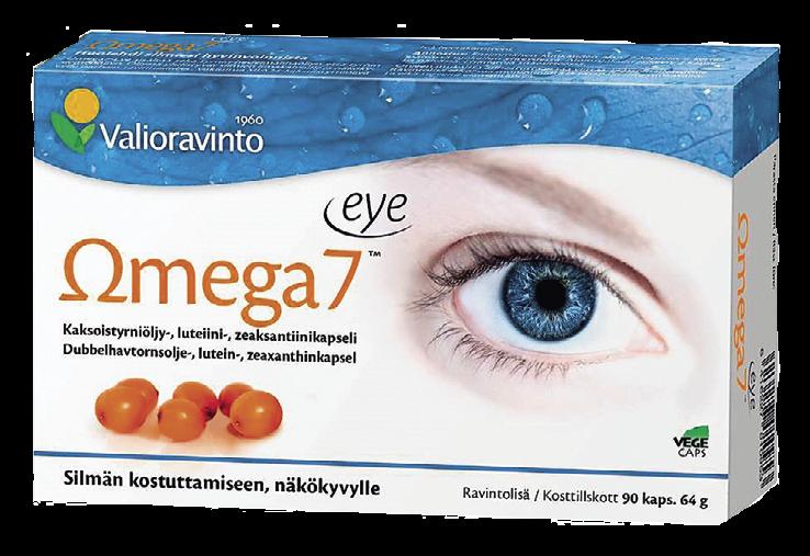Silmien hyvinvointiin OMEGA7 EYE Kiusana kuivat tai vuotavat silmät?