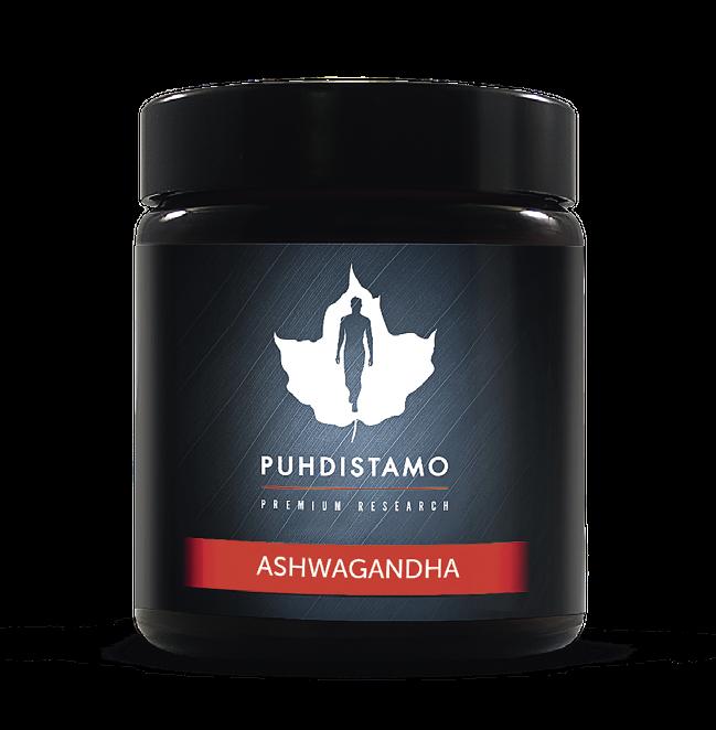 Intian ginseng ASHWAGANDHA Puhdistamon ashwagandha on kliinisesti tutkittu uutejauhe ashwagandhasta.