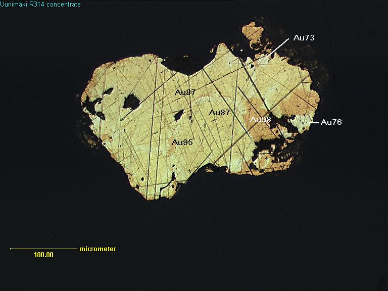 GEOLOGIAN TUTKIMUSKESKUS Uunimäki, malmimineralogia 18 Kuva 21.