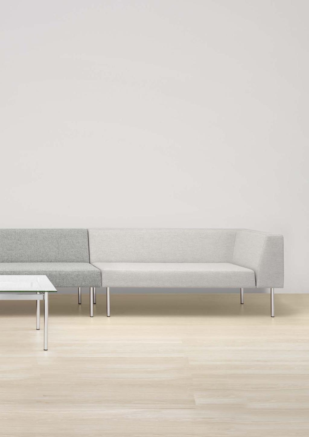 GRAND CANYON DESIGN TIMO RIPATTI The stylish and architectural GRAND CANYON sofa system contains a total of 16 different kinds of sofas and bench modules, as well as a table.