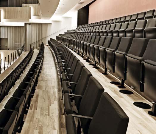 sitting comfort. We collaborate with architects and space planners in order to accomplish challenging projects. PIIRONEN has years of experience in auditoriums.