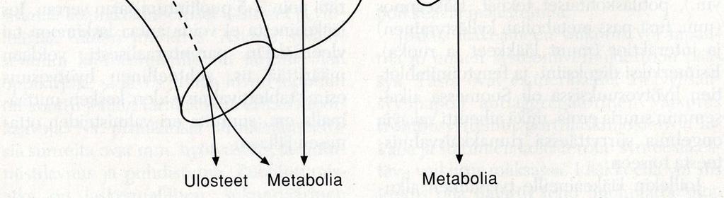 tetrasykliinit, fluorokinolonit ja bisfosfonaatit (osteoporoosilääkkeitä) - ravinnon kuidut ja Ca 2+ sitovat tyroksiinia (kilpirauhashormoni) 1.