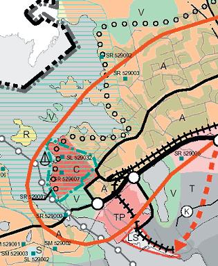 2/5 SUUNNITTELUALUETTA KOSKEVIA SUUNNITELMIA JA SELVITYKSIÄ Vuonna 2004 vahvistetussa Turun kaupunkiseudun maakuntakaavassa suunnittelualue on osoitettu merkinnällä A asumisen ja muiden