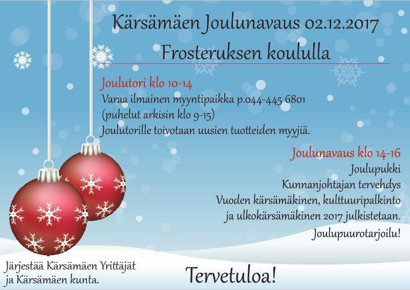 08 816 2800 Vastaava toimittaja: 86710 Kärsämäki www.karsamaki.