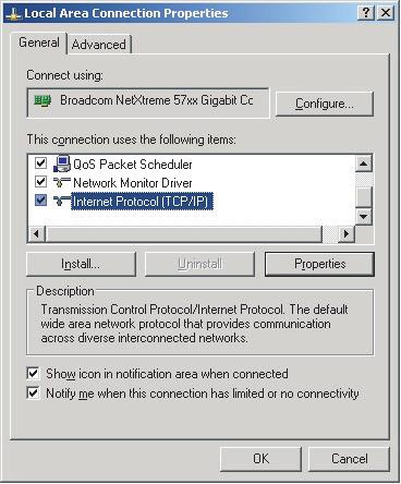 ja valitse Internet-protokolla (TCP/IP). 5.