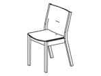 EFG TUOLIT/NOJATUOLIT Istuinkalusteet: EFG Tuolit/nojatuolit Liisa P40D24 Maalattu metallirunko struktuurimusta (24), sturktuuriharmaa (26) tai kromattu (90).