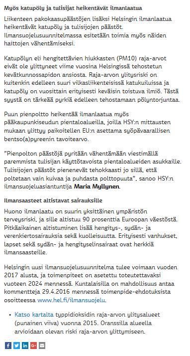 ilmansuojelusuunnitelmaan