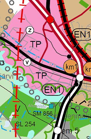 3.3 Suunnittelutilanne 3.3.1 Kaava-aluetta koskevat suunnitelmat, päätökset ja selvitykset Ote maakuntakaavayhdistelmästä Ote osayleiskaavasta Maakuntakaava Alueella on voimassa 2007 vahvistettu Pirkanmaan 1.