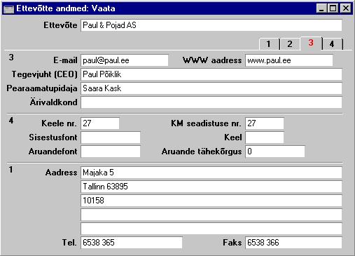 ldine moodul - Seadistused Osad 3 ja 4 Keele nr. Sellele všljale tuleb Eestis sisestada Ô27Õ. KM seadistuse nr. See number tagab, et Hansa toimiks koosk las kohalike tavade ja n uetega.