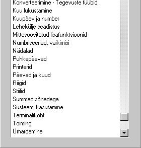 nt Kontoplaan, ja Objektid.