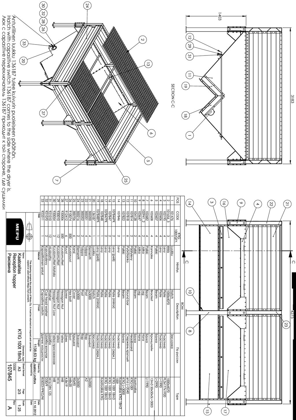 3.8. Elementtikaatoallas KTIG 40-40 100t (107845 A) 3.8.