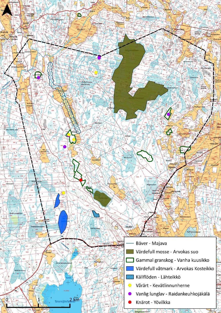 Kuva 69: Hankealueella vuosien 2012-2013