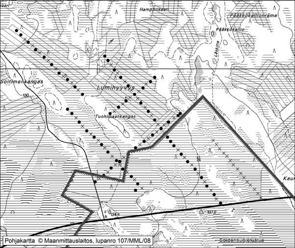 Pyhännällä tutkitut suot ja niiden turvevarat, Osa 1 Lumihyyvys on tutkittu vuonna 1988. Tutkimuspisteitä on 2,2 kpl/10 ha ja syvyyspisteitä 2,4 kpl/10 ha.