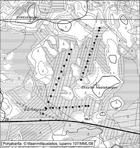 Pyhännällä tutkitut suot ja niiden turvevarat, Osa 1 43. Kontioneva Kontioneva (kl.