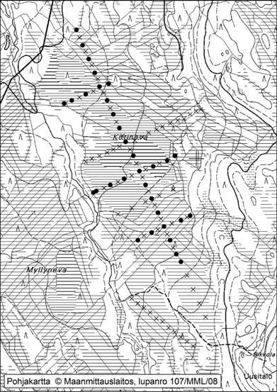 Pyhännällä tutkitut suot ja niiden turvevarat, Osa 1 47. Kotineva Kotineva (kl. 3413 07, x = 7108,1, y = 3481,6) sijaitsee noin 17 km Pyhännän keskustasta itään Juutisen kylän luoteispuolella.