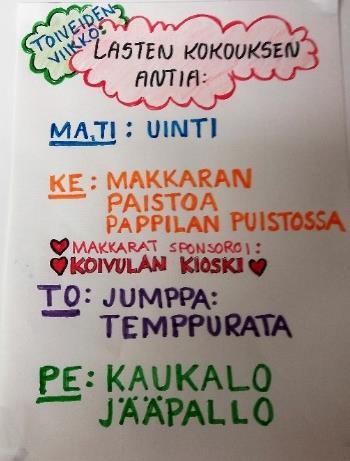 oman arjen suunnitteluun, toteutukseen ja arviointiin, näin syntyy luottamus omiin vaikutusmahdollisuuksiin, lastenkokoukset 6.
