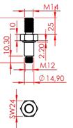 Muovihaarukoita varten Koodi Hinta U-GB-SW24x69