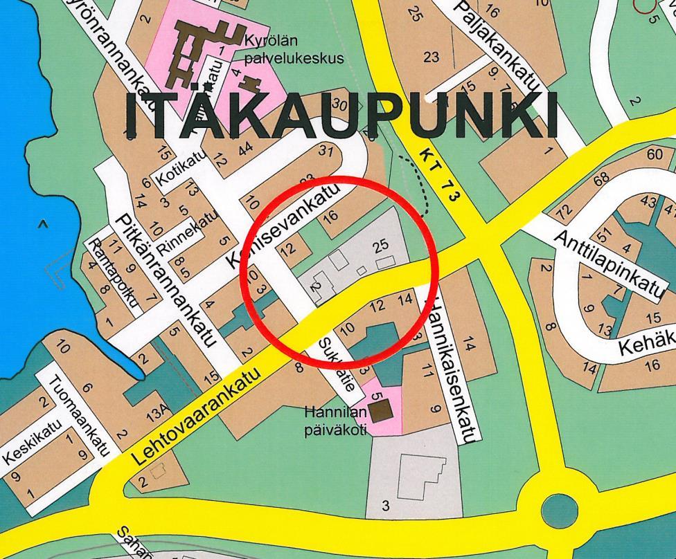 1 NURMEKSEN KAUPUNKI Itäisen 121 kaupunginosan asemakaavamuutos ja sitova tonttijako (Porokylän Leipomo Oy) Kuva 1:
