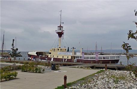 Majakkalaiva Skagens Rev, toimii kahvilana Hyvin
