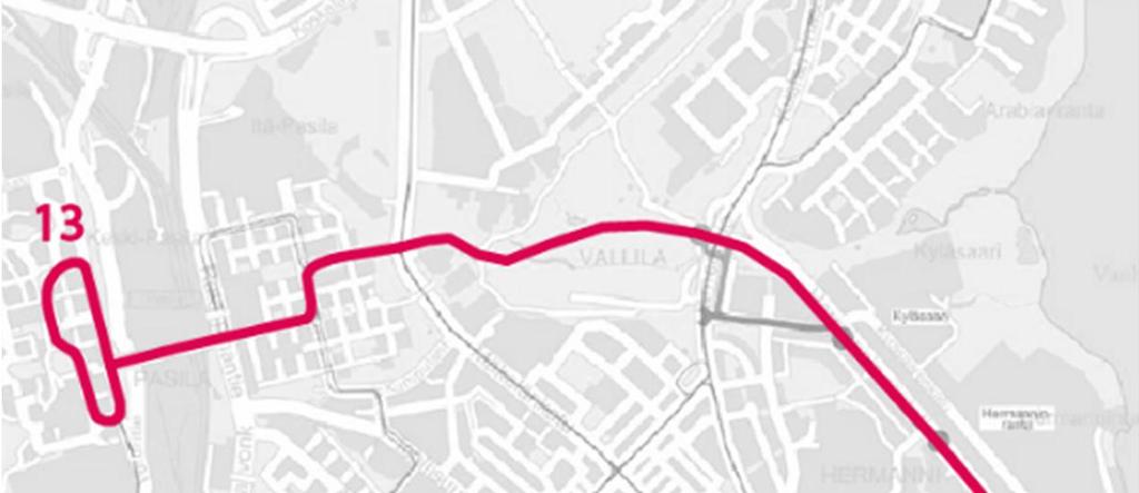 Esitettävä raitiotie Raitiolinja Nihti Kalasataman keskus Vallilanlaakso Pasila Liikennöinti