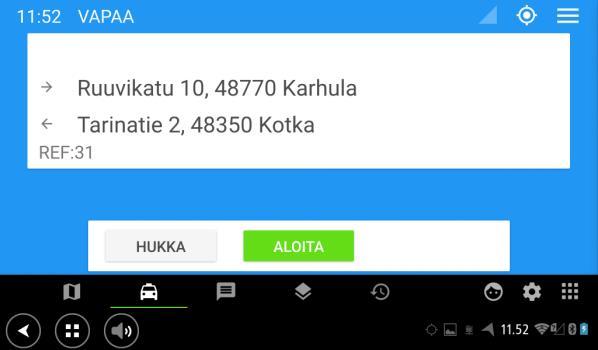 ravintola, saa osoitteen näkyviin painamalla osoitetta.