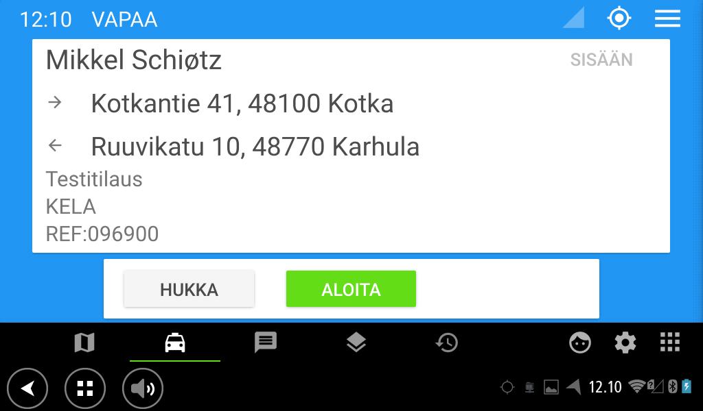 5. Kela-kyyti Kela-kyyti tarjotaan autoon kuten normaalikyyti.