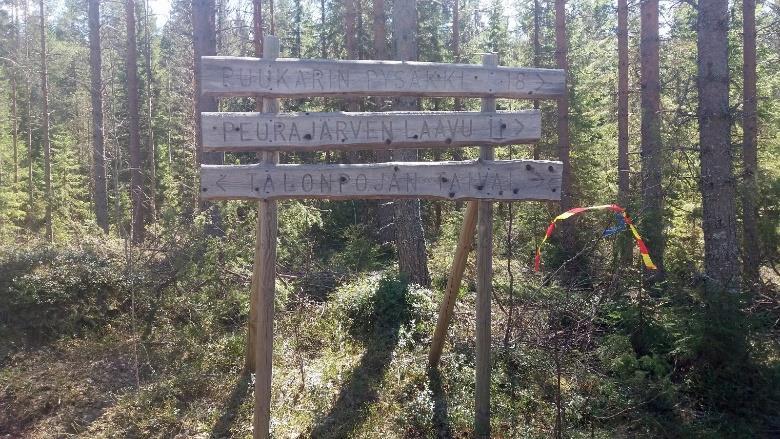 TALONPOJAN TAIVAL PUUKARIN PYSÄKILLE Viitoilta Puukarin pysäkki 18, Peurajärven