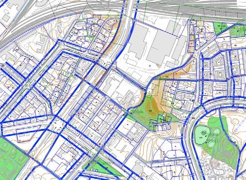 Rykmentinkadun itäpuolelta lähtee myös ulkoilureitti viheralueiden kautta. Liikenne Alue kuuluu joukkoliikenteen A-vyöhykkeeseen.