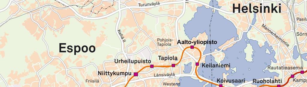 Metroasemien auto- ja polkupyöräpaikat 200 ap 230 pp