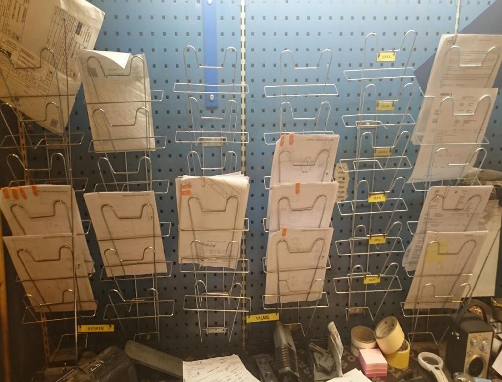 20 tavat osat siis kulkevat hitsaamon keräilyn kautta. Tämä pitää siis sisällään kaikki osavalmistuksen eri työpisteiltä tulevat osat, kuin myös alihankinnasta saapuvat osat.