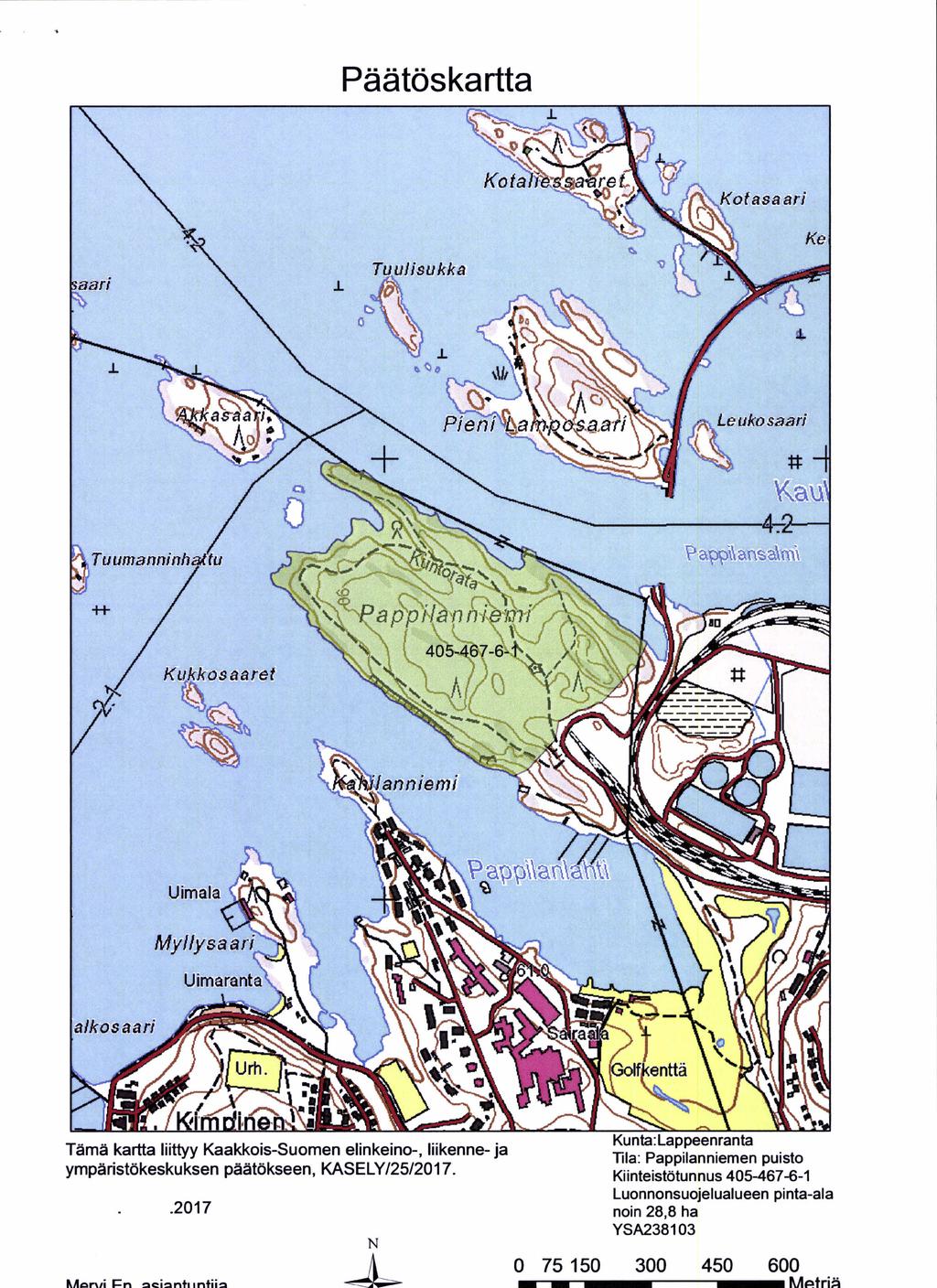 ha YSA238103 Tämä kartta liittyy Kaakkois-Suomen elinkeino-, liikenne-