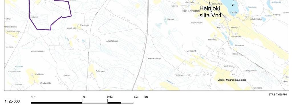 Viimeisimmät pintavesien tilan tietojärjestelmän vedenlaatuosio Veslassa olevat Heinjoen vedenlaatumittaukset on tehty 12.10.