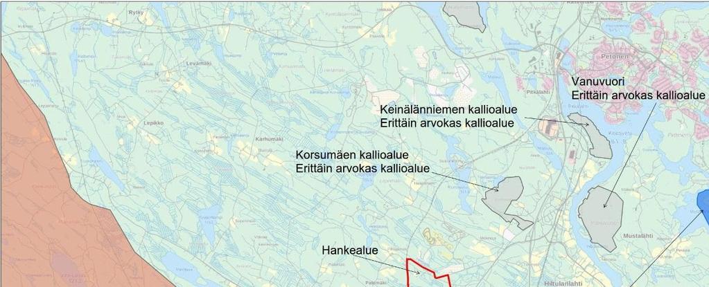 Kuva 56. Muut luonnonympäristön arvokkaat alueet. 6.3.
