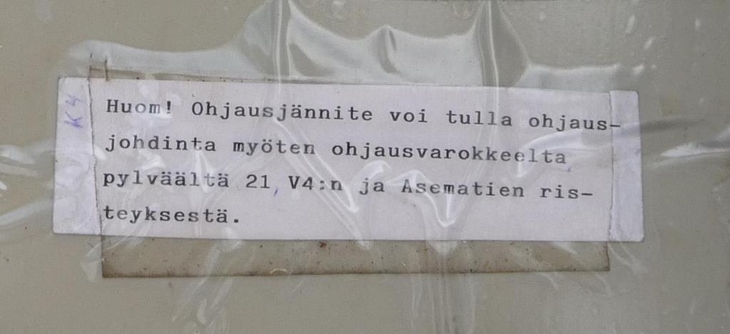 27 Kuva 21. Keskuksen ohjaustieto 3.