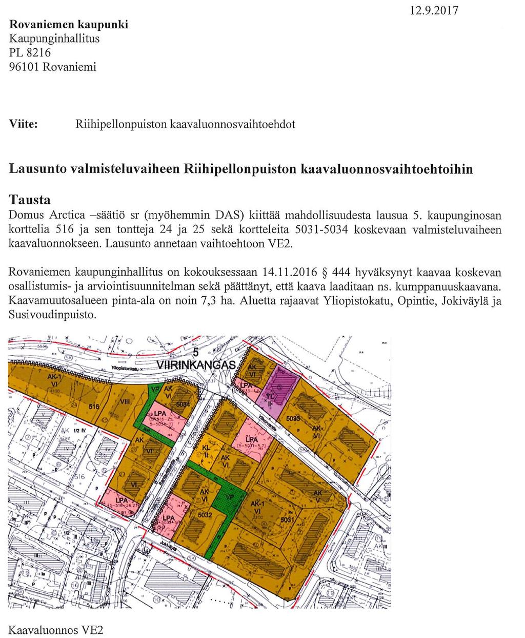 VUOROVAIKUTUSLOMAKE/ AU 236 Riihipelto VALMISTELUVAIHEEN