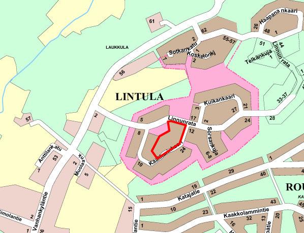 Valkeakosken kaupunki 15.11.2010 Kaavoitus / Kaupunkisuunnitteluyksikkö Sääksmäentie 2 37600 VALKEAKOSKI ASEMAKAAVAN SELOSTUS, JOKA KOSKEE 15.11.2010 PÄIVÄTTYÄ ASEMAKAAVA- KARTTAA LINTULA IV, KAAVA NRO 441 ASEMAKAAVAN MUUTOS 8.