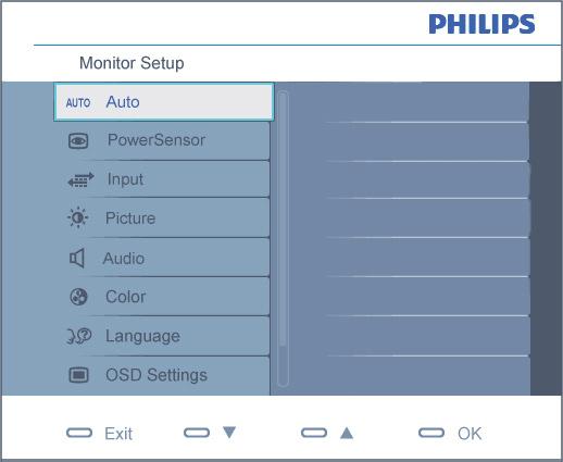 Yleistä Mikä on On-Screen Display (OSD)? Kaikissa Philipsin näytöissä on näyttövalikko (OSD) -ominaisuus.