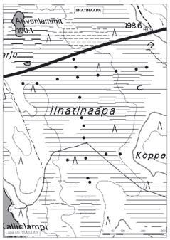 Matti Maunu, Jukka Räisänen ja Timo Hirvasniemi TUTKITUT SUOT 1. Iinatinaapa Iinatinaapa (kl.