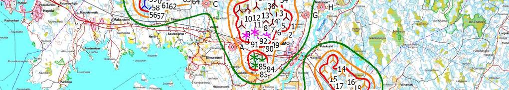 Noise [dba)] 35 40 45 0 2,5 5 7,5 10 km Map: Maastokartta