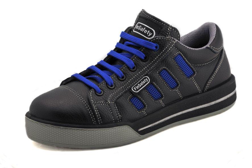 7 FIN SAFETY SNEAKERS LOW FIN SAFETY SNEAKERS LOW TURVATENNARI S3 Koot: 38-47 - Päällinen erittäin pehmeää mustaa nahkaa ja tekstiiliä -