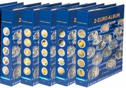 2 euron muistokolikot 19 Kuvitettuja kansioita NUMIS 2 euro-juhla-kolikoille NUMIS-kolikkokansiot, sisältävät kolikkolehdet ja kuvalliset lisälehdet sekä kaikki tärkeät taustatiedot kolikoiden