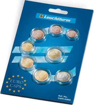 92 Pyöreitä kolikkokapseleita Kolikkokapselivalikoima EURO Euro kolikkokapseli-valikoima 1 kapseli per kolikko, 1 sentistä 2 euroon. Til.no.