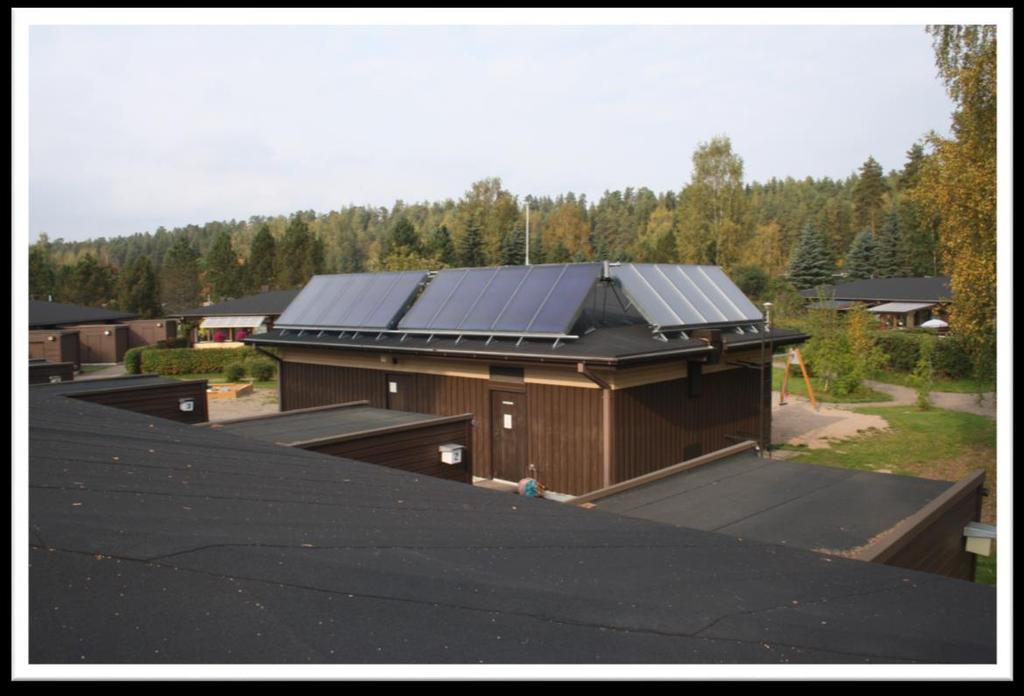 Case Rivitalo LKV-esilämmitys 25 asuntoa MLP + Aurinkokeräimet LKV kulutus 2000l / vrk Mitoitettu järjestelmä