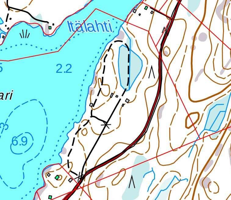 5 Kohteet Taulukko 1. Inventoinnissa havaitut kohteet. NRO Nimi laji tyyppi Ajoitus Koord.