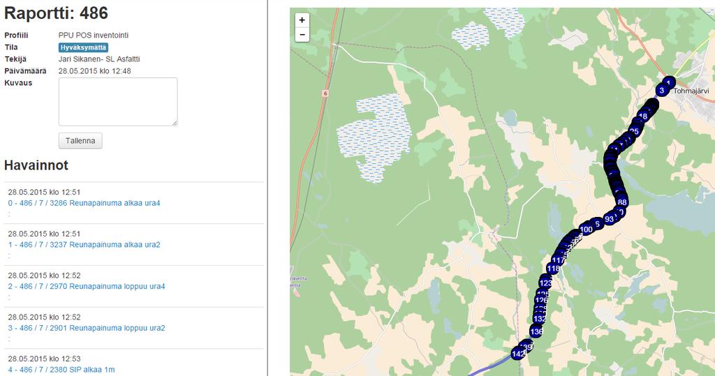 27 (32) Kuva 16. Ruudunkaappaus Nevigator-karttanäkymästä.