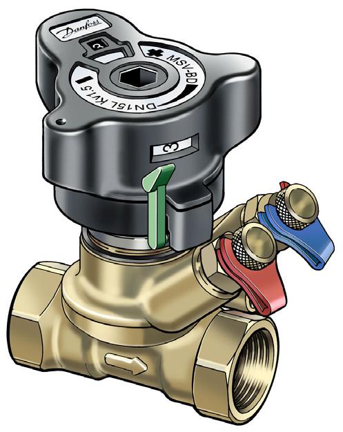 Kertasääteinen linjasäätöventtiili LENO MSV-BD Tuotekuvaus LENO MSV-BD on kertasääteinen linjasäätöventtiili, joka soveltuu lämmitys-, jäähdytys- ja käyttövesiverkoston virtauksen tasapainottamiseen.