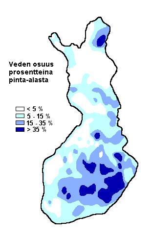 (Keskisyvyys ~ 6,9 m) Lievästi happamia (ph ~ 6.