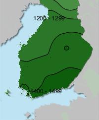 lämpösumman suurin havaittu arvo